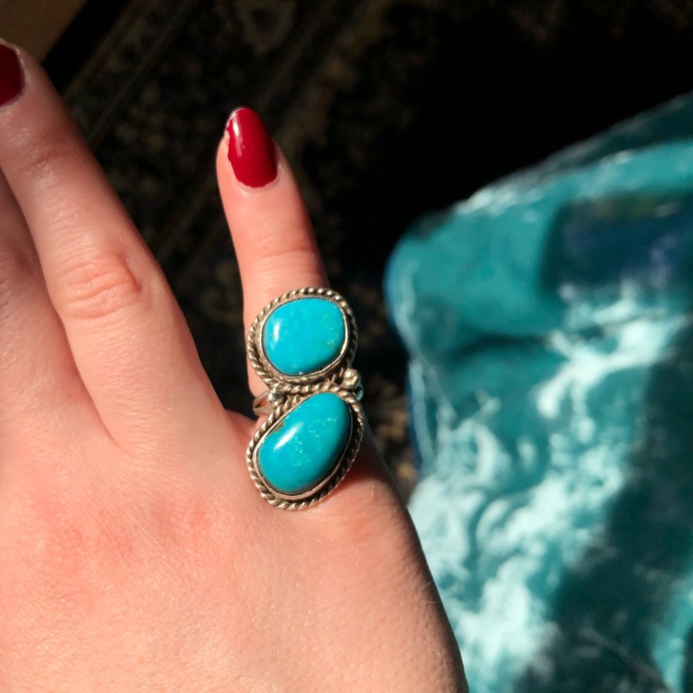Turquoise and Sterling Silver Ring